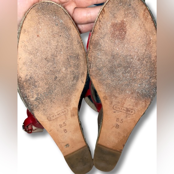 Coach Coral Espadrille Wedge Sandals (Size 8) - Picture 4 of 4